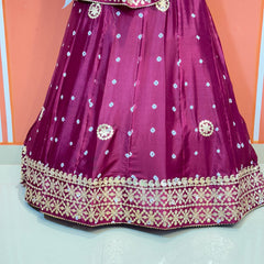CHINON BHANDEJ KACCHI PATTI LEHENGA