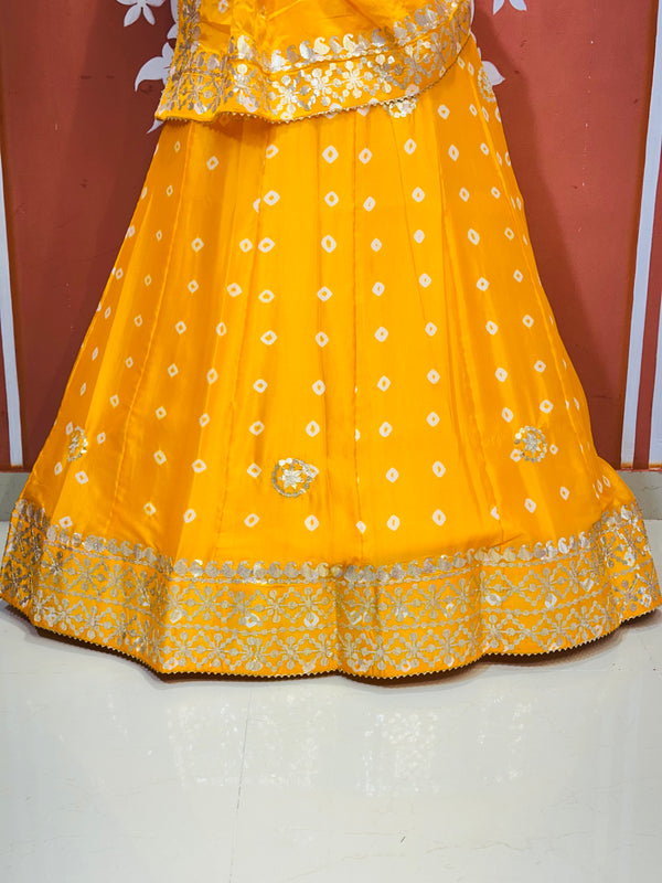 CHINON BHANDEJ KACCHI PATTI LEHENGA