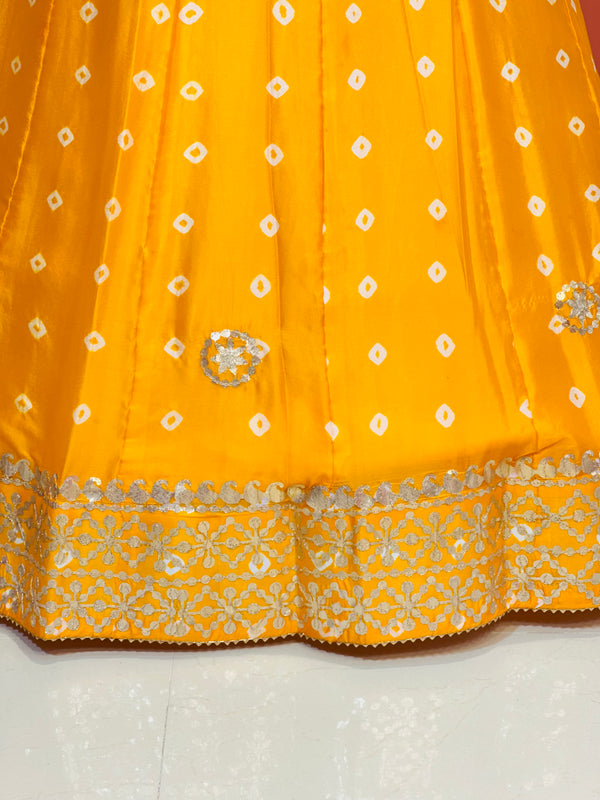 CHINON BHANDEJ KACCHI PATTI LEHENGA