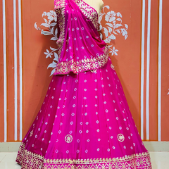 CHINON BHANDEJ KACCHI PATTI LEHENGA