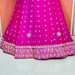 CHINON BHANDEJ KACCHI PATTI LEHENGA