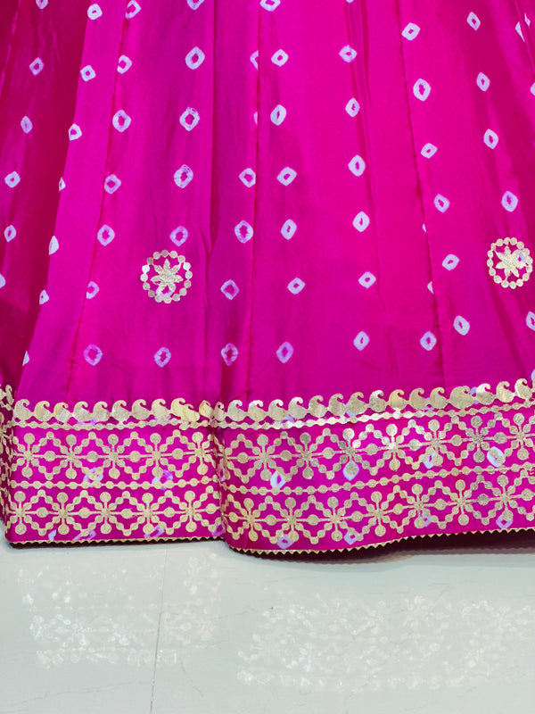 CHINON BHANDEJ KACCHI PATTI LEHENGA