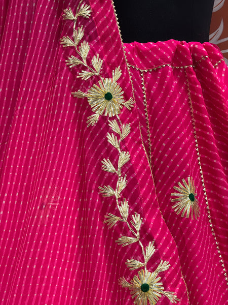 MOTHRA KACHI PATTI BIG FLARED LEHENGA