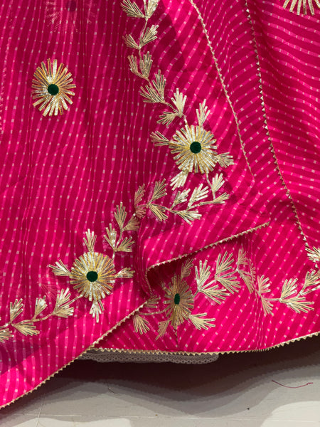 MOTHRA KACHI PATTI BIG FLARED LEHENGA