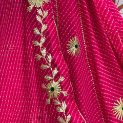 MOTHRA KACHI PATTI BIG FLARED LEHENGA