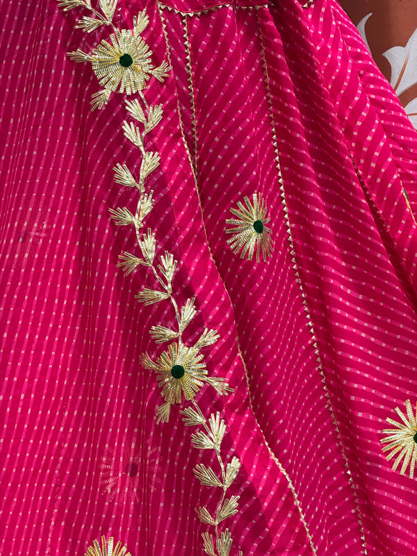 MOTHRA KACHI PATTI BIG FLARED LEHENGA