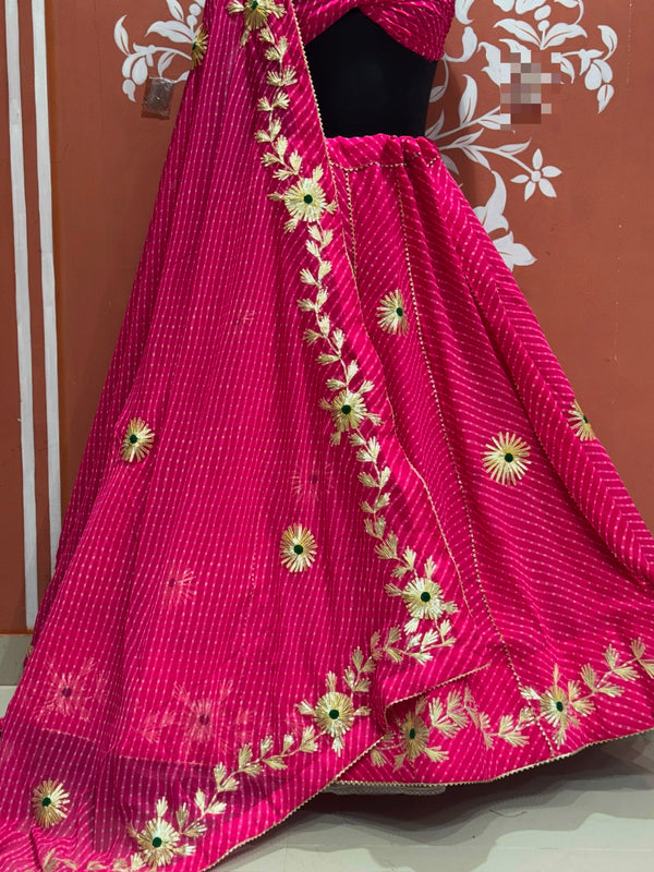 MOTHRA KACHI PATTI BIG FLARED LEHENGA