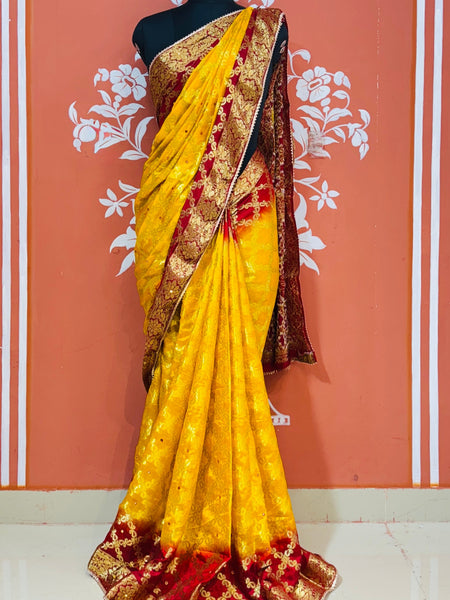 GHATCHOLA TAFETA SILK SAREE