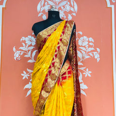GHATCHOLA TAFETA SILK SAREE