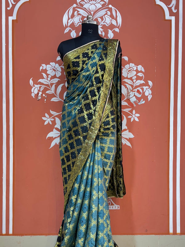 GHATCHOLA TAFETA SILK SAREE
