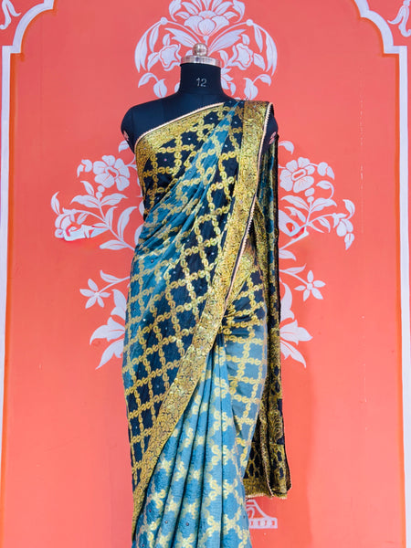 GHATCHOLA TAFETA SILK SAREE