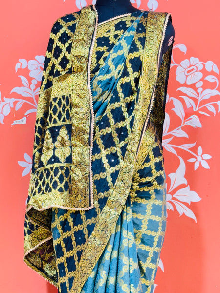 GHATCHOLA TAFETA SILK SAREE