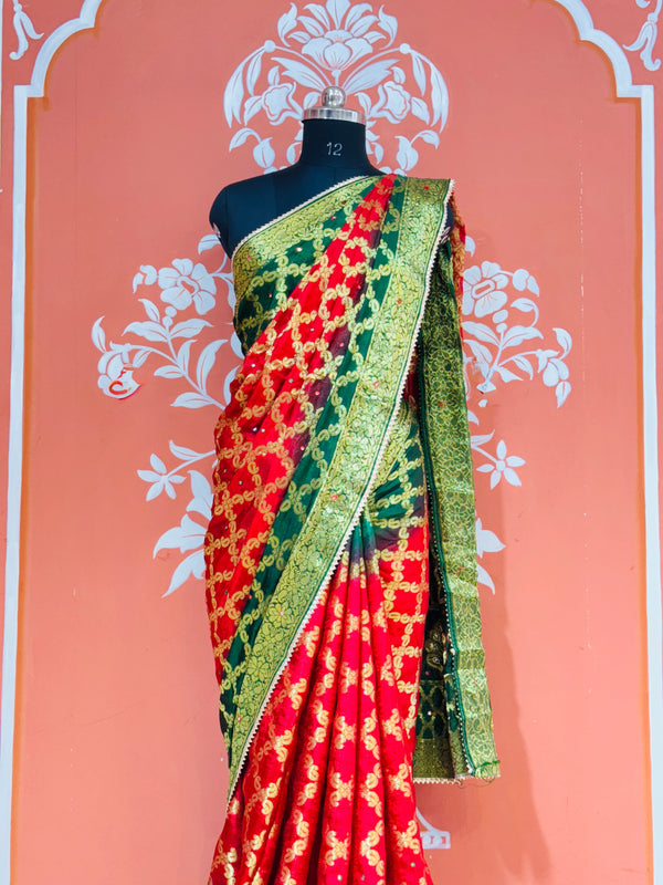 GHATCHOLA TAFETA SILK SAREE