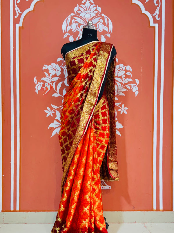 GHATCHOLA TAFETA SILK SAREE