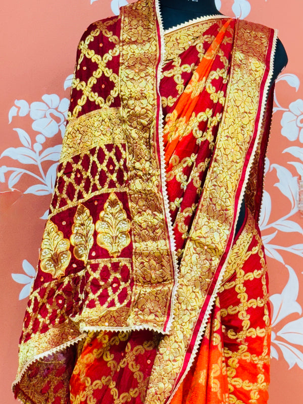GHATCHOLA TAFETA SILK SAREE