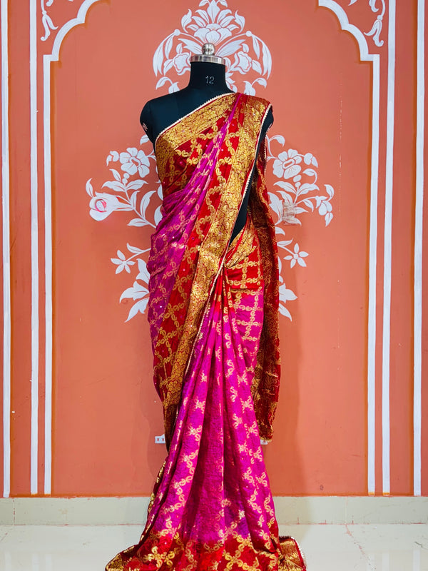 GHATCHOLA TAFETA SILK SAREE