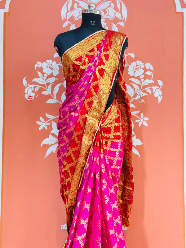 GHATCHOLA TAFETA SILK SAREE