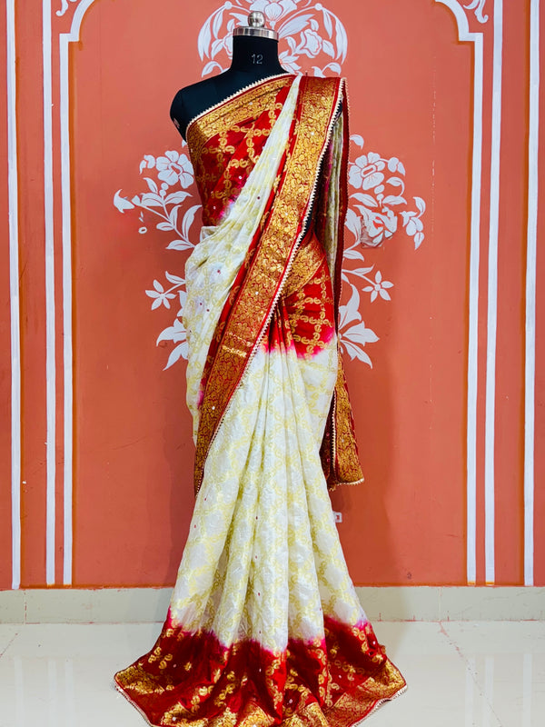 GHATCHOLA TAFETA SILK SAREE