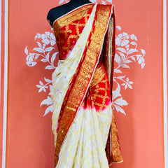 GHATCHOLA TAFETA SILK SAREE