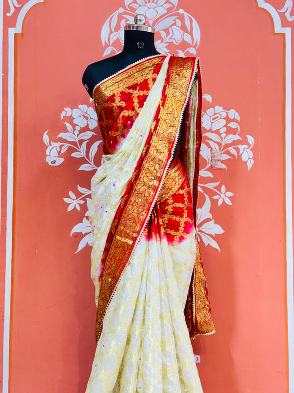 GHATCHOLA TAFETA SILK SAREE