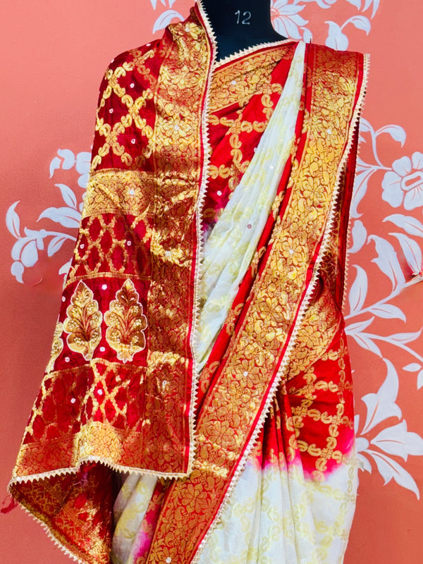 GHATCHOLA TAFETA SILK SAREE