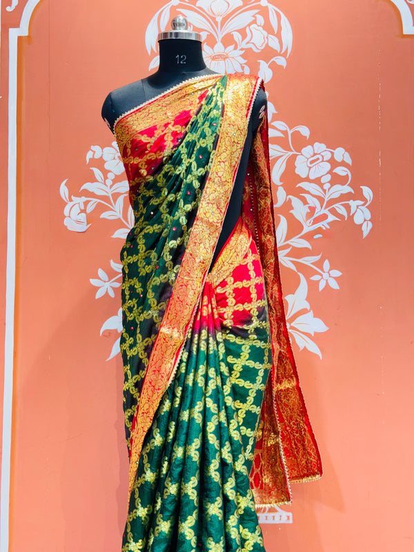 GHATCHOLA TAFETA SILK SAREE