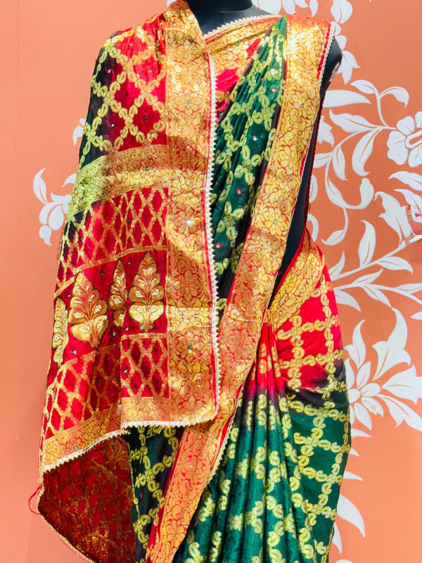 GHATCHOLA TAFETA SILK SAREE