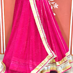 LEHERIYA GOLDEN SILVER WORK BIG FLARED LEHENGA