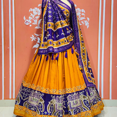 PICHWAI PRINT GUJRATI LEHENGA CHOLI