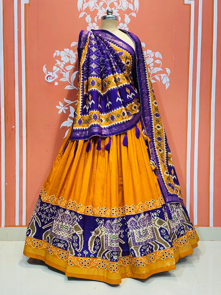 PICHWAI PRINT GUJRATI LEHENGA CHOLI
