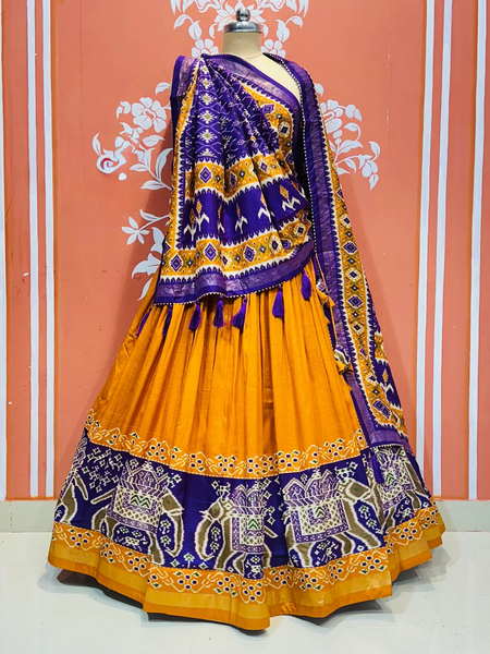 PICHWAI PRINT GUJRATI LEHENGA CHOLI
