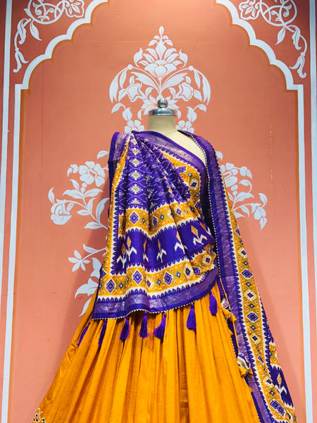 PICHWAI PRINT GUJRATI LEHENGA CHOLI