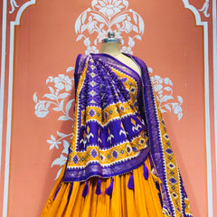 PICHWAI PRINT GUJRATI LEHENGA CHOLI