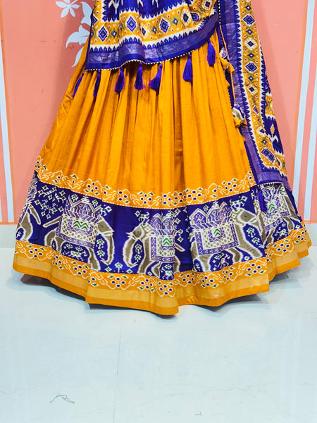 PICHWAI PRINT GUJRATI LEHENGA CHOLI