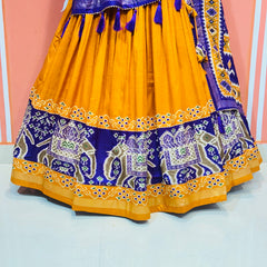 PICHWAI PRINT GUJRATI LEHENGA CHOLI