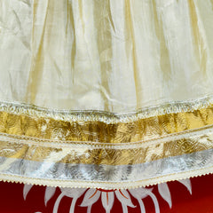 COSMOS TISSUE LEHENGA KACHI PATTI PELIYA DUPATTA