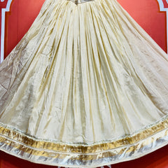 COSMOS TISSUE LEHENGA KACHI PATTI PELIYA DUPATTA