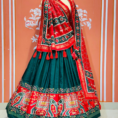 PICHWAI PRINT GUJRATI LEHENGA CHOLI