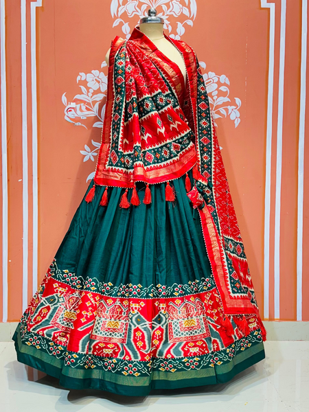 PICHWAI PRINT GUJRATI LEHENGA CHOLI