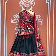 PICHWAI PRINT GUJRATI LEHENGA CHOLI
