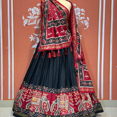 PICHWAI PRINT GUJRATI LEHENGA CHOLI