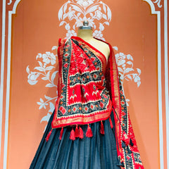 PICHWAI PRINT GUJRATI LEHENGA CHOLI