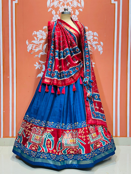 PICHWAI PRINT GUJRATI LEHENGA CHOLI