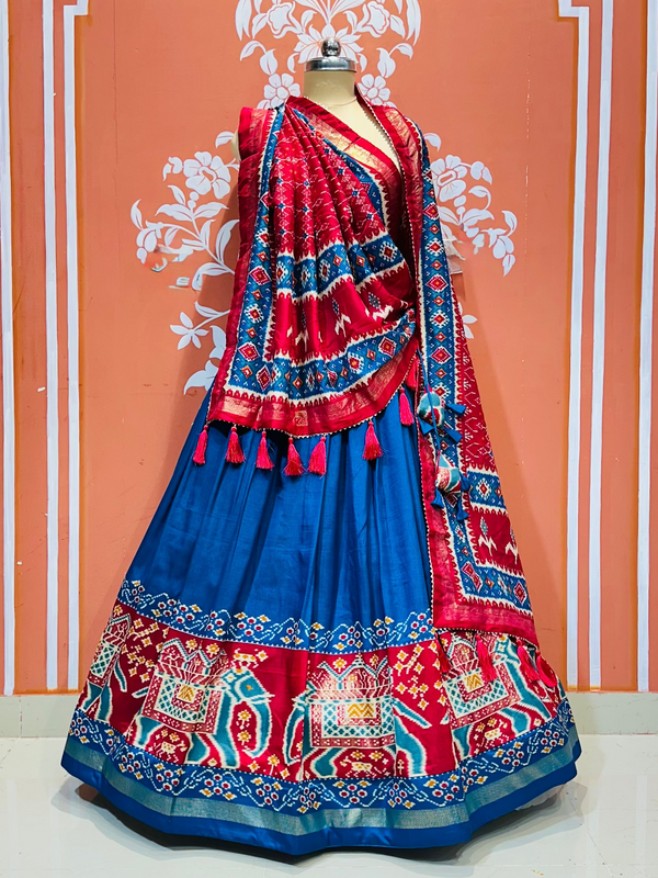 PICHWAI PRINT GUJRATI LEHENGA CHOLI