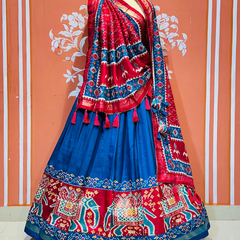 PICHWAI PRINT GUJRATI LEHENGA CHOLI