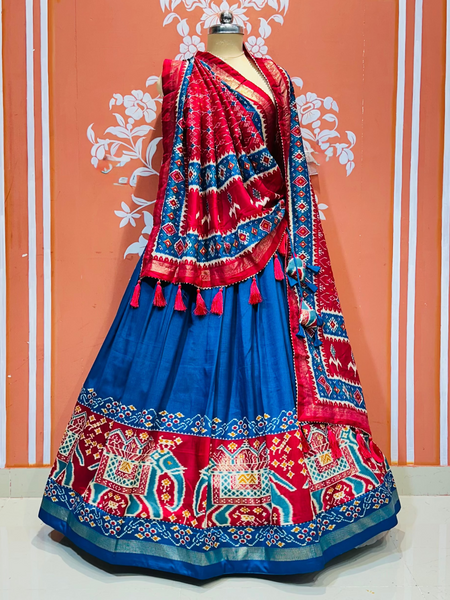 PICHWAI PRINT GUJRATI LEHENGA CHOLI