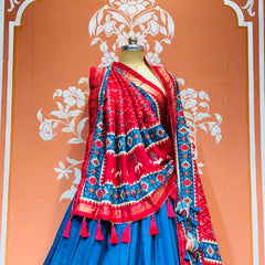 PICHWAI PRINT GUJRATI LEHENGA CHOLI