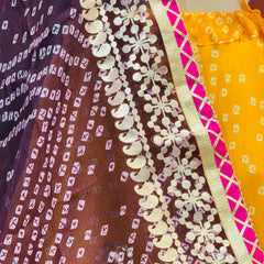 KOTA DORIYA BHANDEJ KACHI PATTI LEHENGA