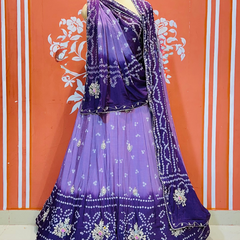 CHINO BHANDEJ KACCHI PATTI LEHENGA
