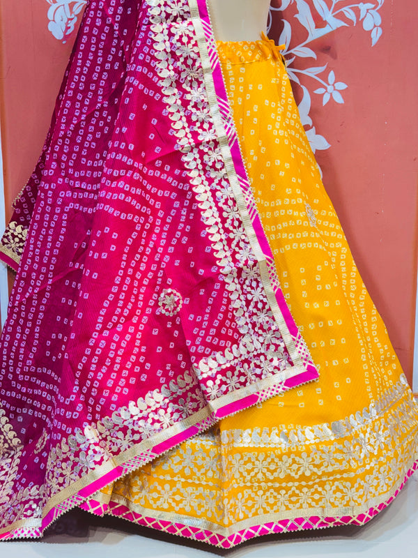 KOTA DORIYA BHANDEJ KACHI PATTI LEHENGA